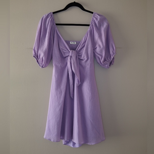 Day + Moon Luna Front Tie Dress in Purple